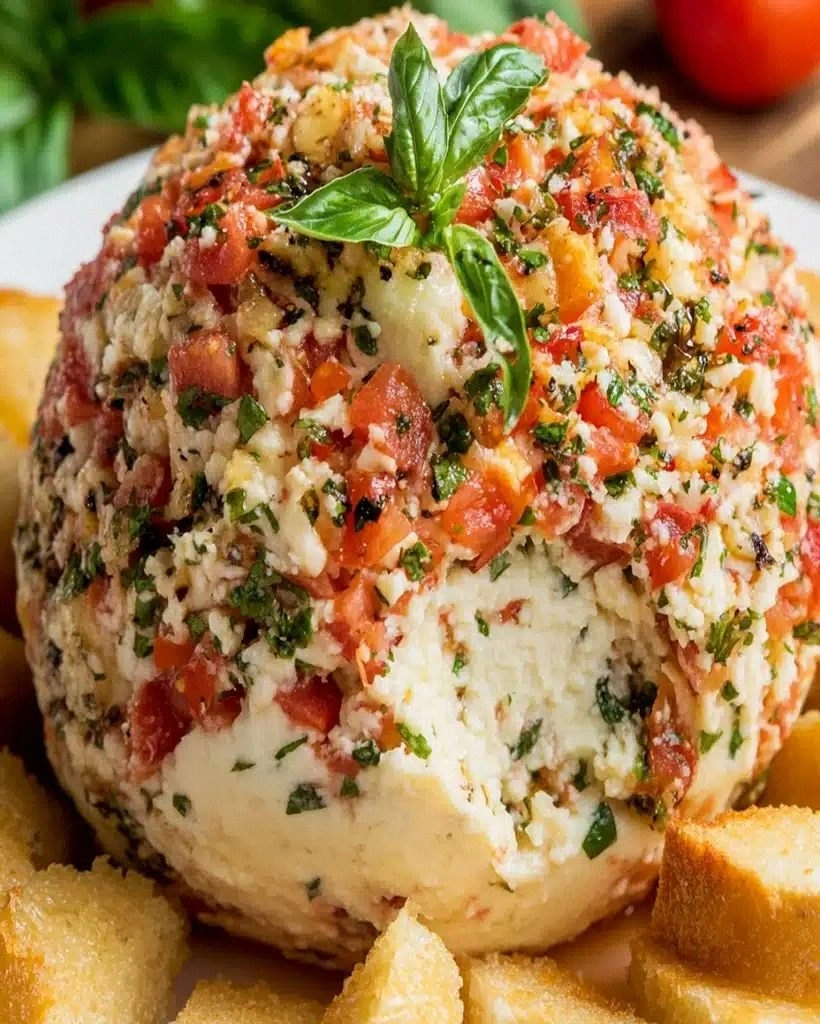 Bruschetta Cheese Ball Recipe – Ultimate Party Appetizer