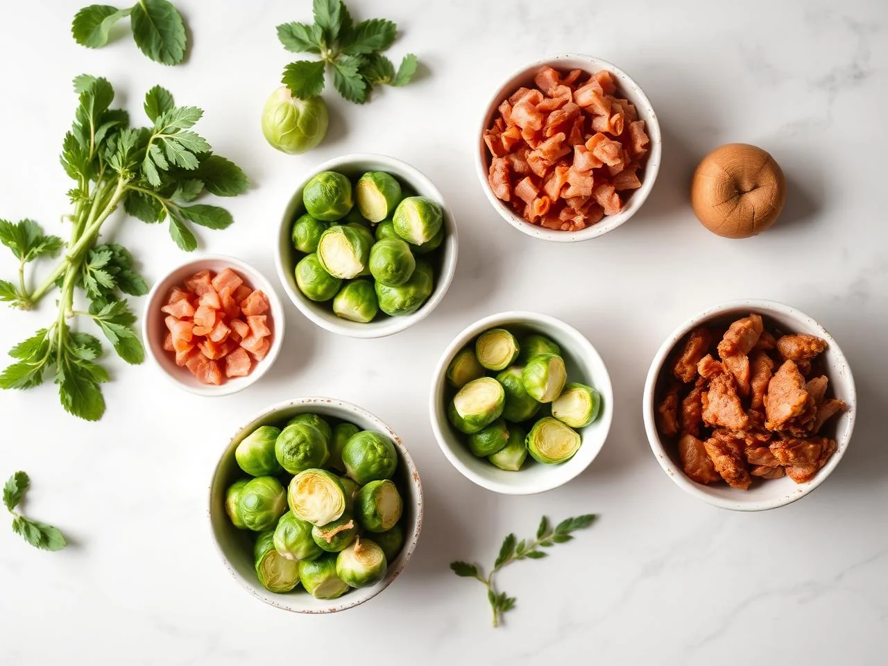 Ingredients for Brussels Sprouts With Bacon
