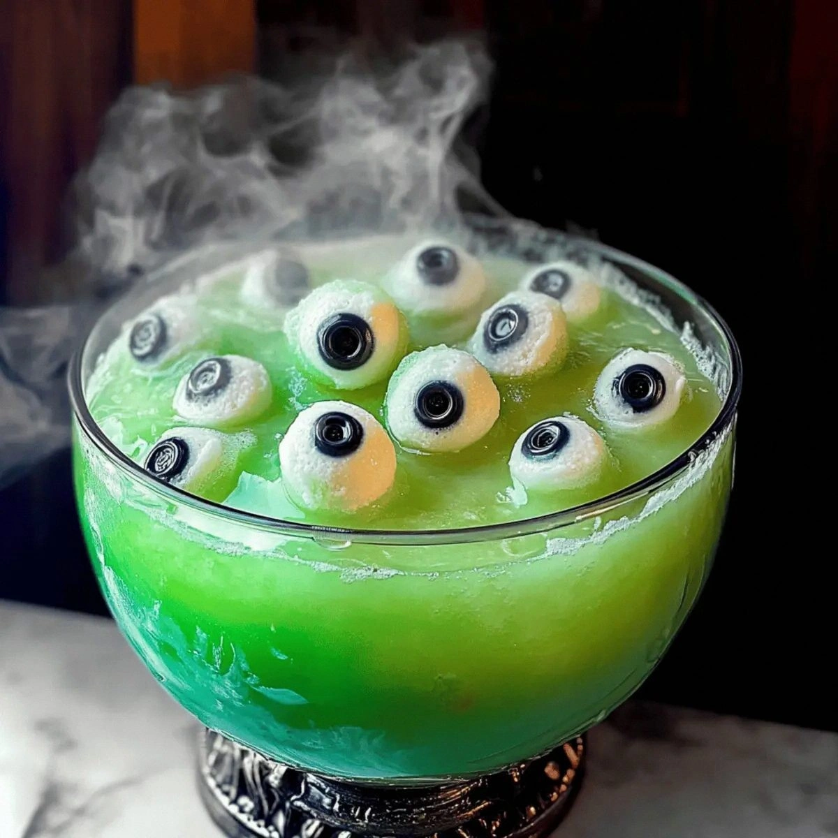 Bubbly Witches Brew: A Spooky Punch for Halloween Fun