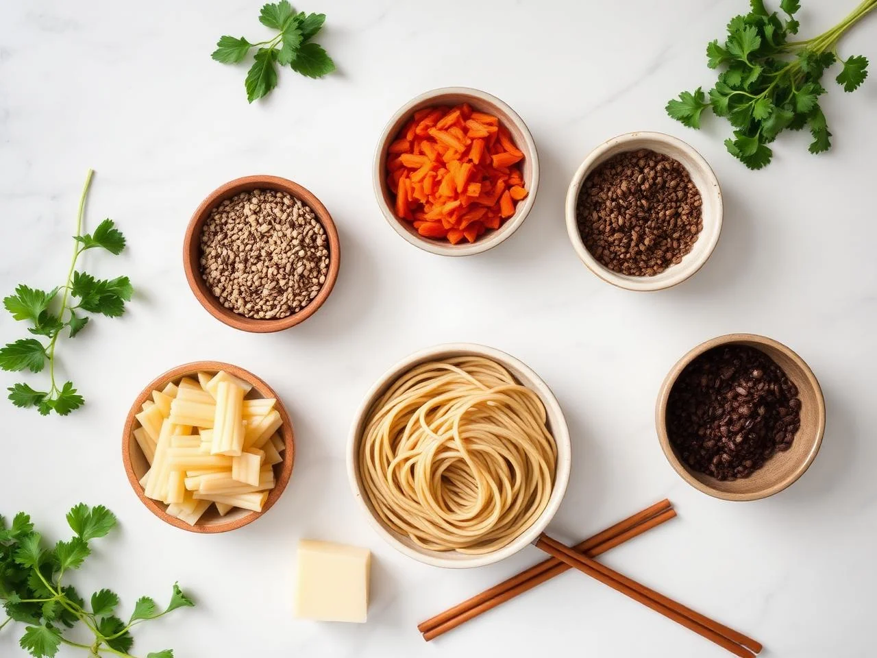 Ingredients for Buckwheat Soba Noodles