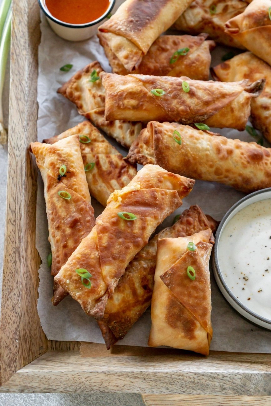 Buffalo Chicken Egg Rolls