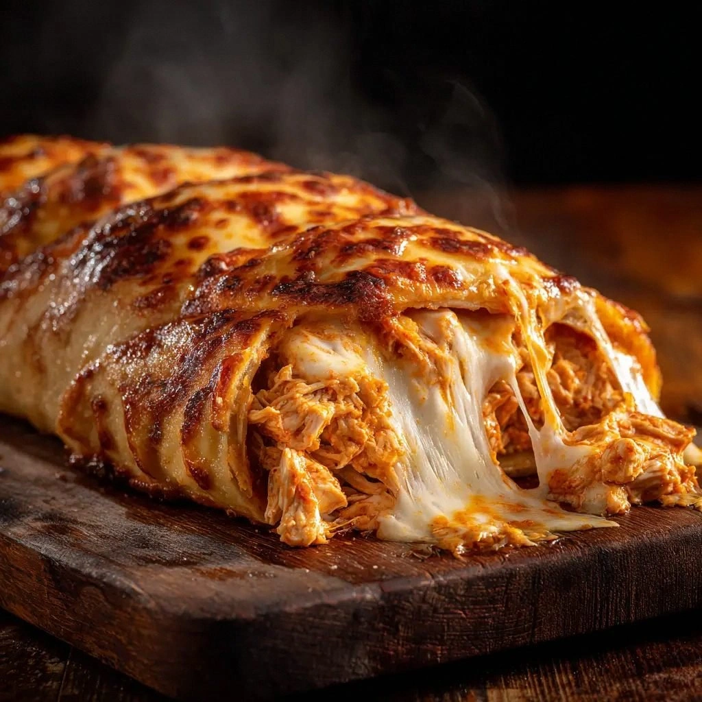 Buffalo Chicken Stuffed Bread 
