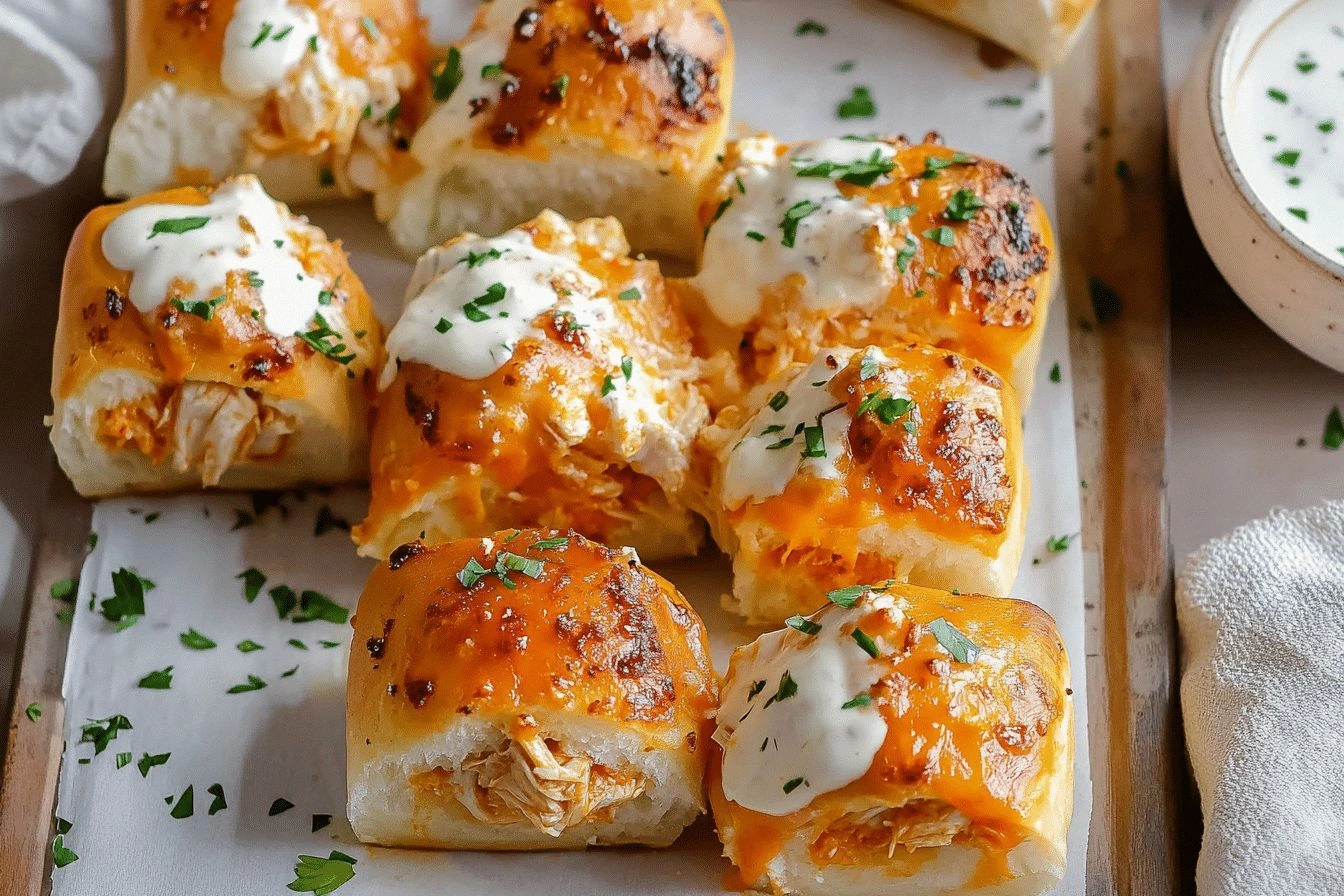 Buffalo Chicken-Stuffed Rolls 
