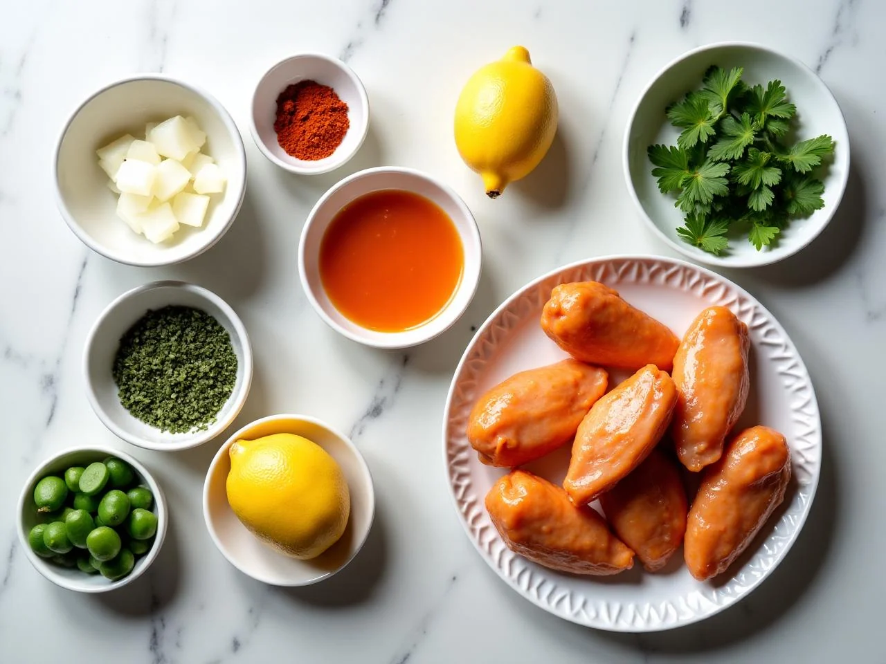 Ingredients for Buffalo Chicken Wings