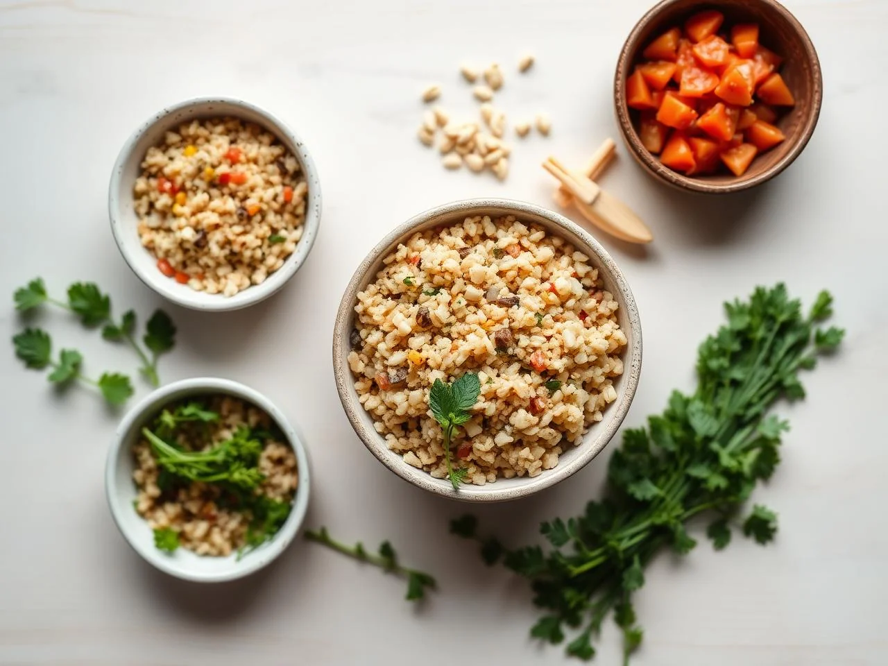 Ingredients for Bulgar Pilaf