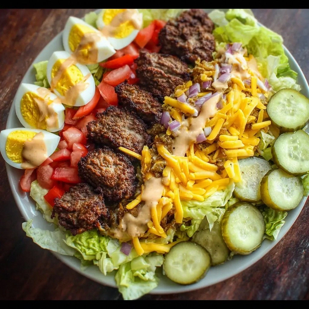Burger Cobb Salad Recipe