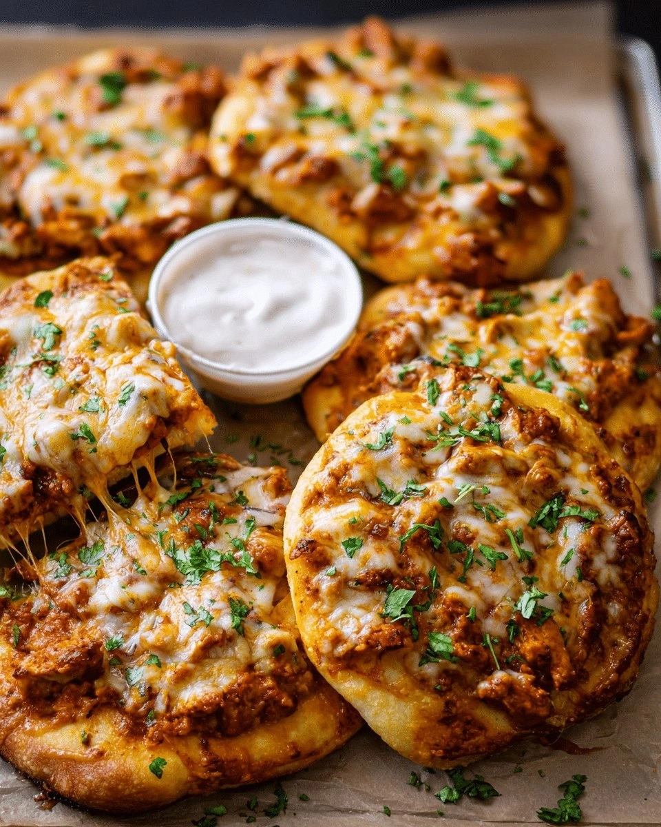 Butter Chicken Pizzas