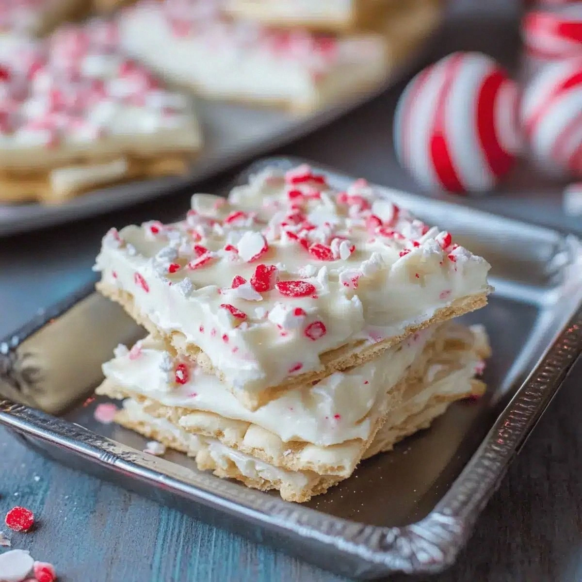 Butter Cracker Peppermint Bark for a Festive Crunchy Delight