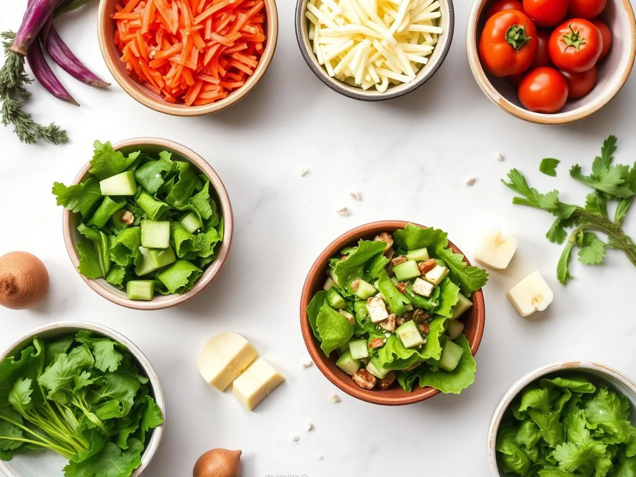 Ingredients for Butter Lettuce Salad