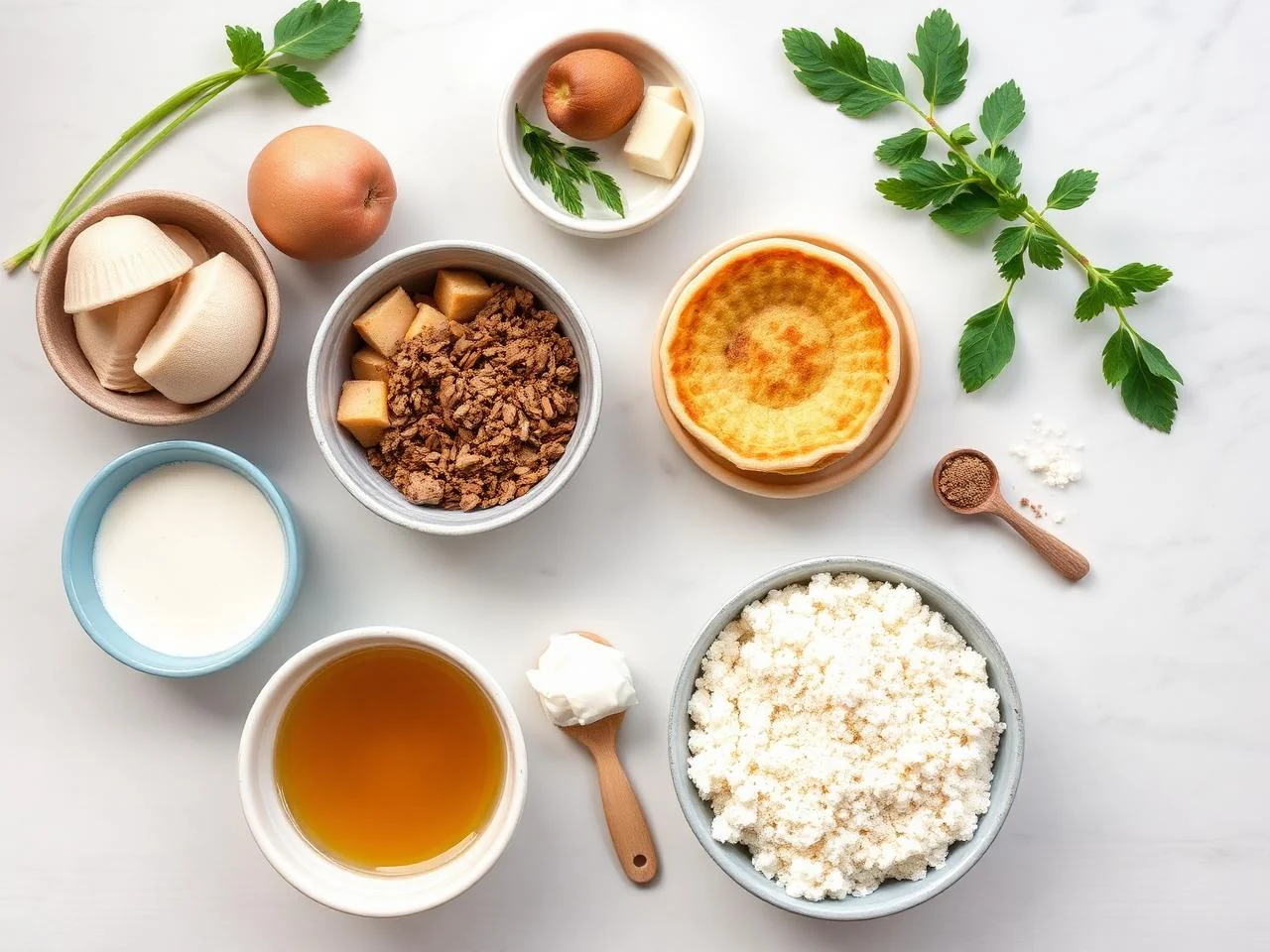Ingredients for Buttermilk Pancakes