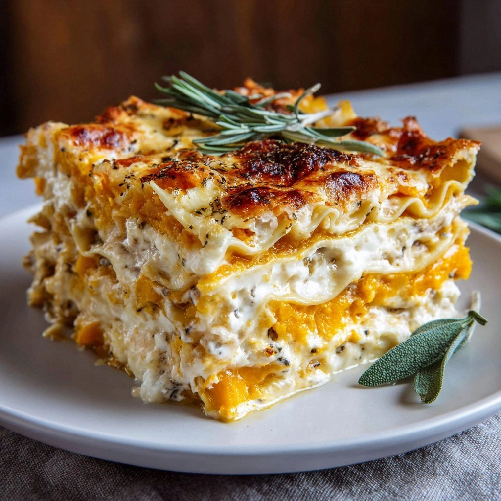 Butternut Squash Lasagna : Cre