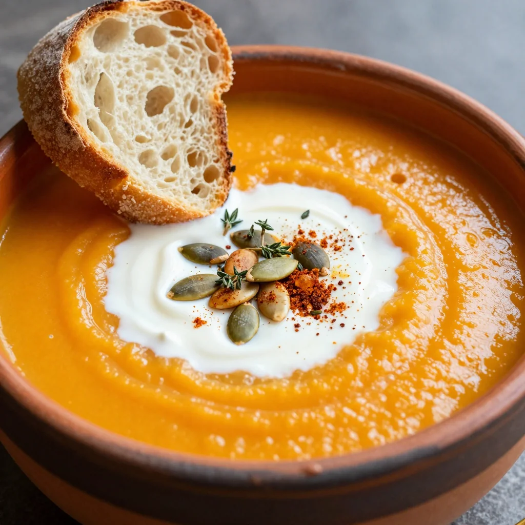 warm spiced carrot and parsnip soup for cozy winter breakfasts