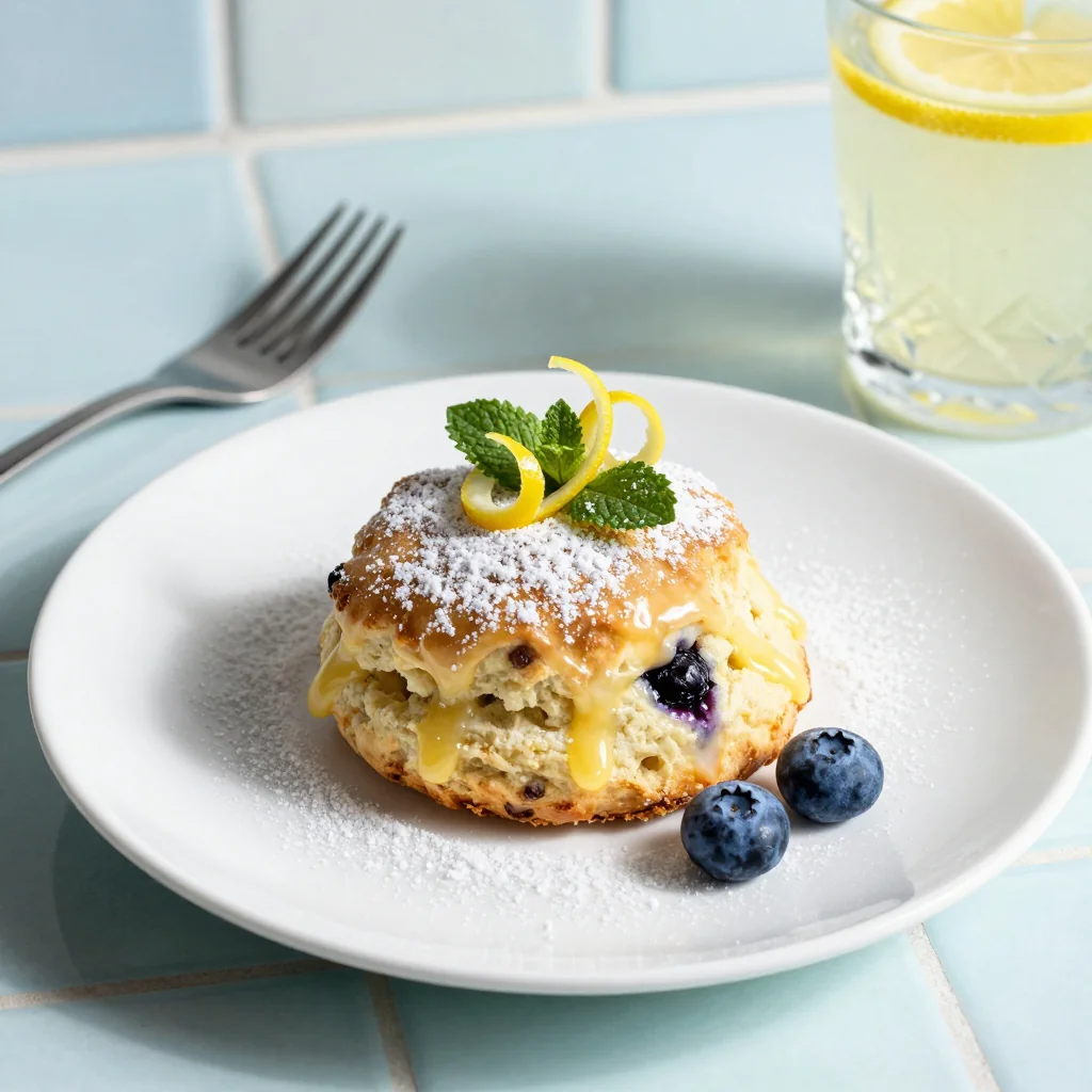 Blueberry Lemon Scones with Lemon Sugar