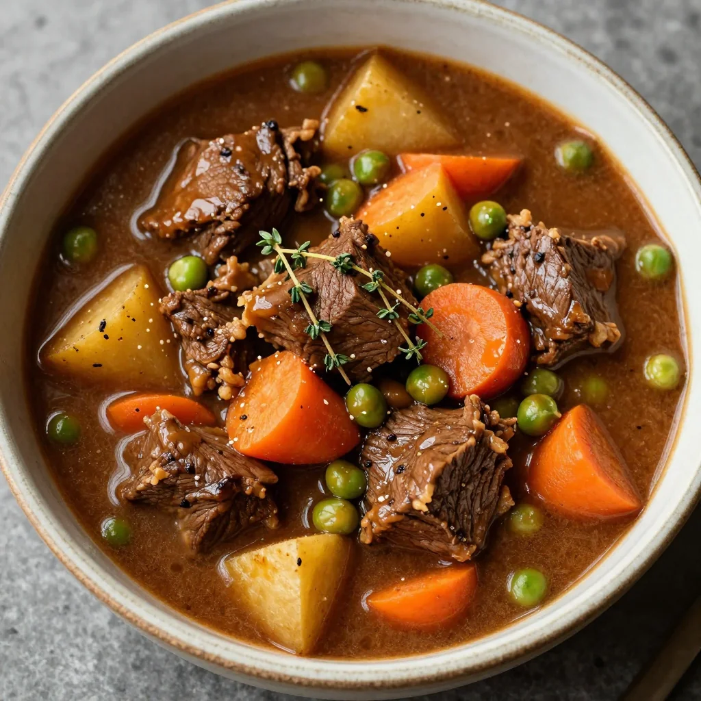 batch cooking friendly slow cooker beef and vegetable stew for cold days