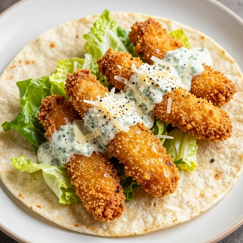 Crispy Chicken Caesar Wraps for Easy Lunches