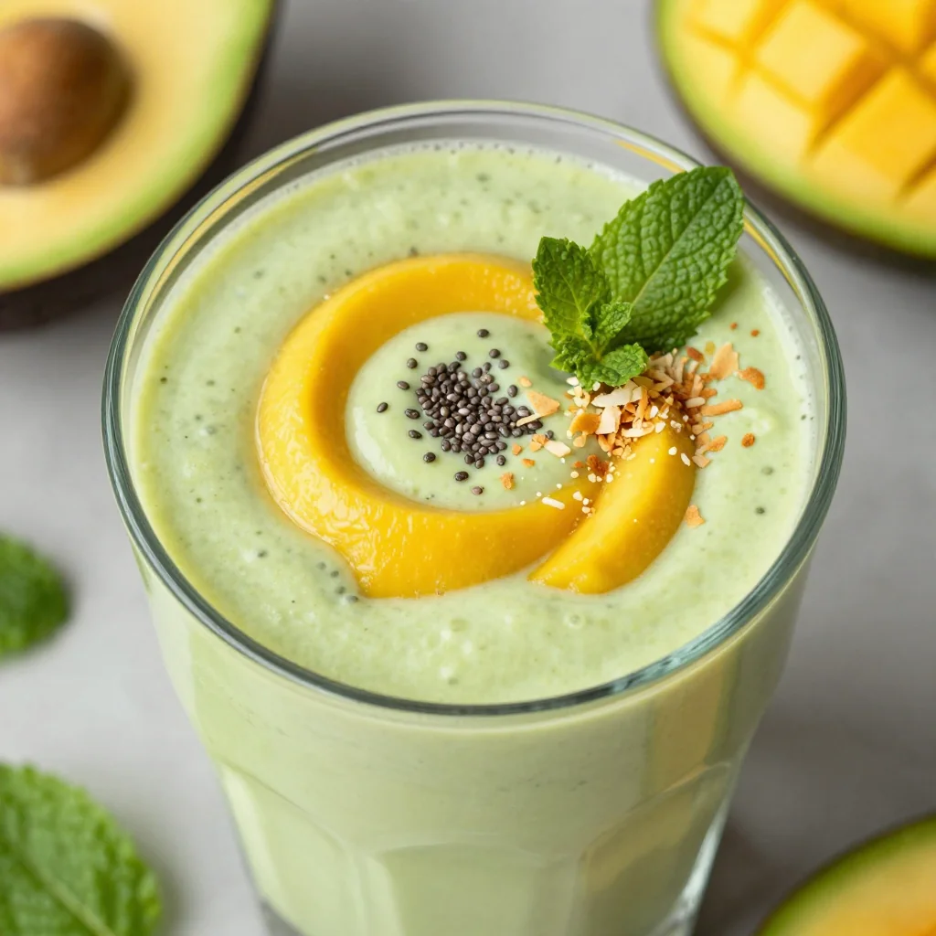 Mango Avocado Detox Smoothie for Creaminess