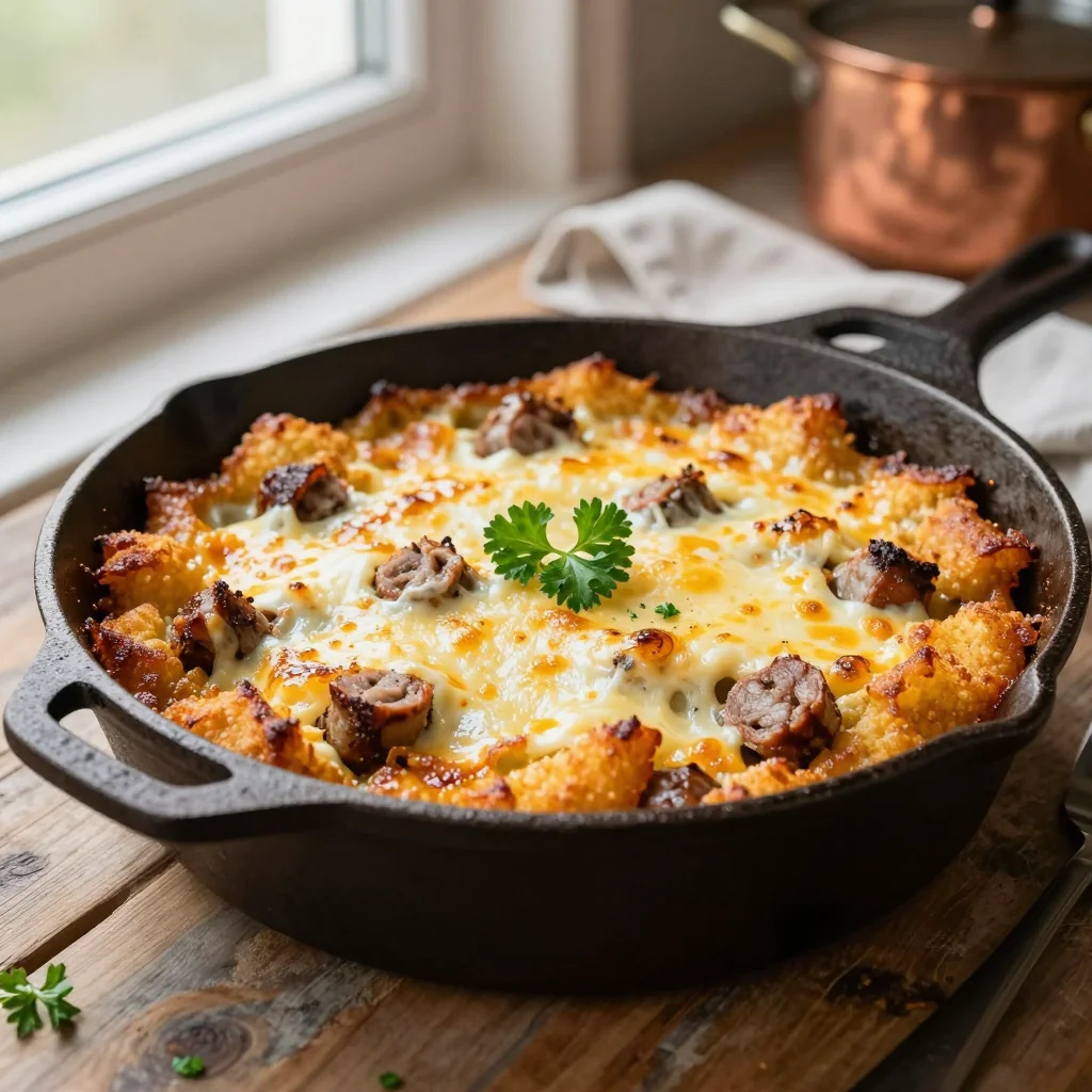 Hashbrown Casserole with Sausage