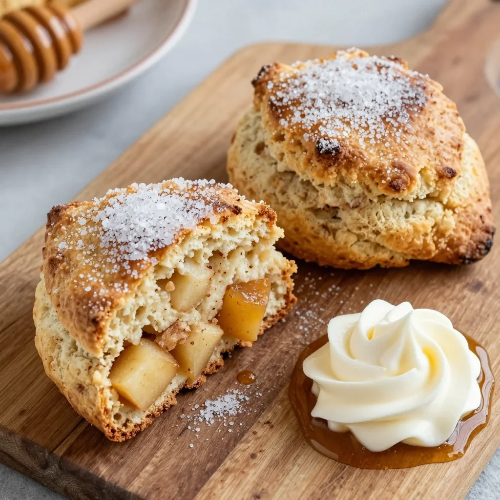 Warm Apple Cinnamon Scones Using Pantry Mix
