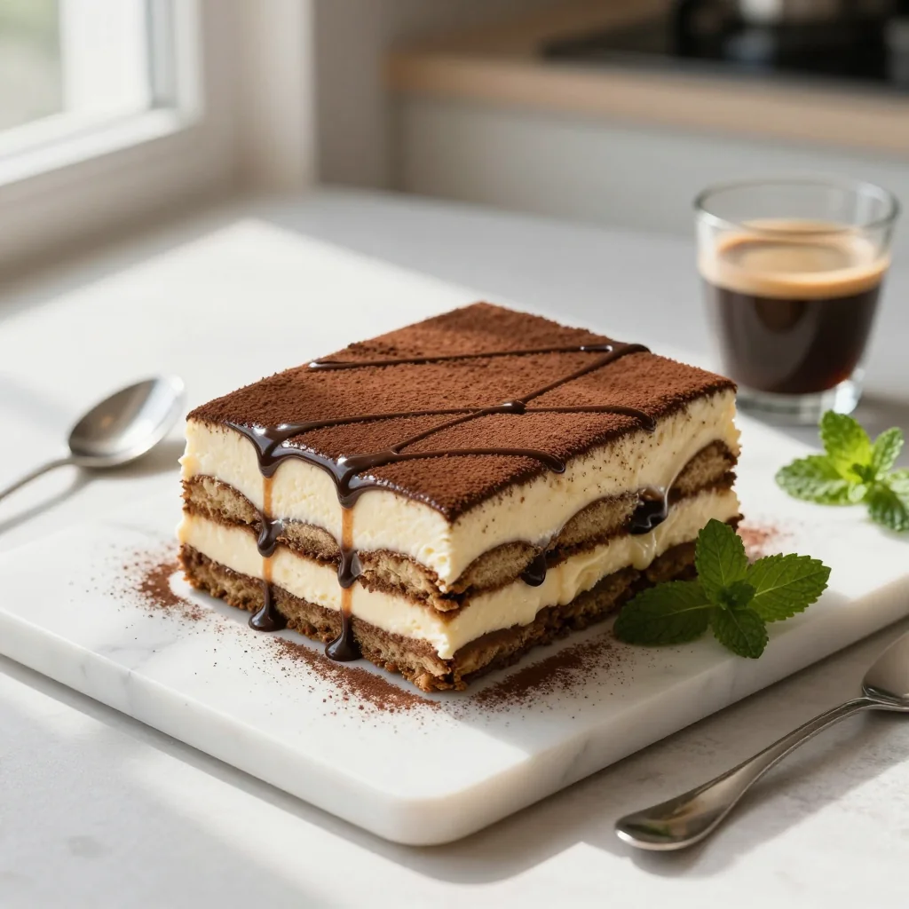 Tiramisu Poke Cake