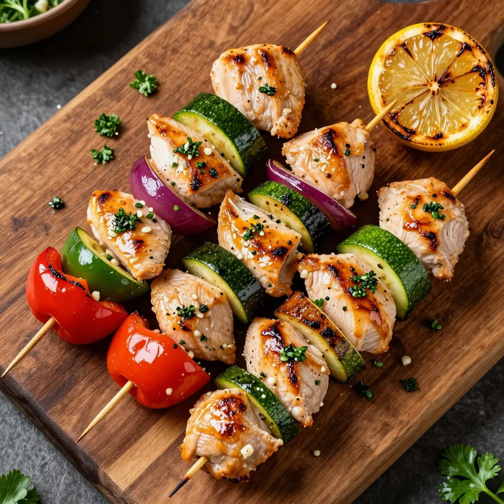 Freezer Friendly Chicken and Veggie Skewers for Easy Grilling