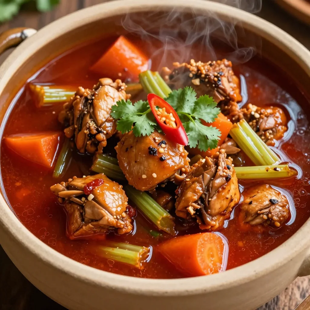 NFL Playoffs Spicy Freezer Chicken Stew for Playoff Watch Parties