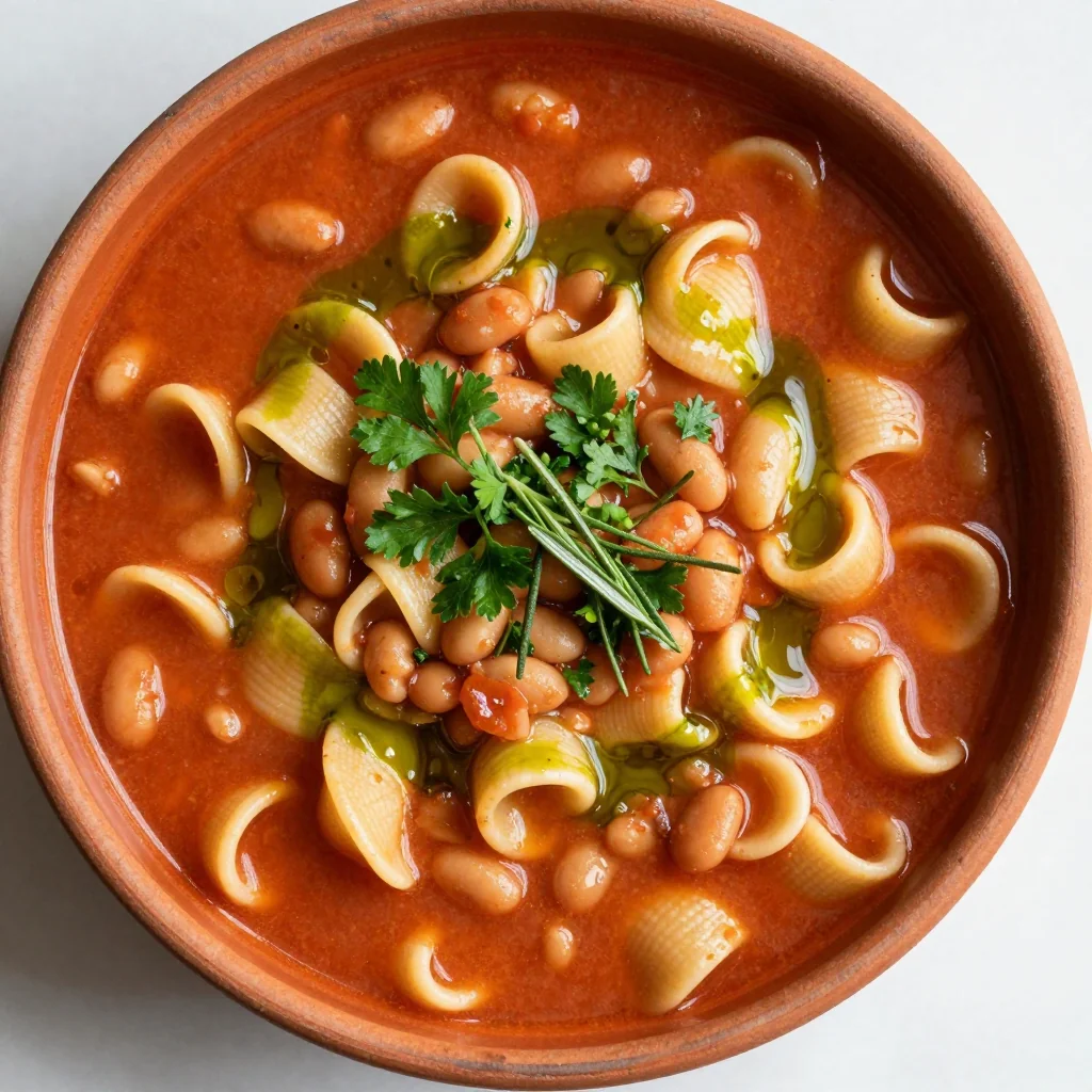 Budget-Friendly Pasta e Fagioli Soup with Beans and Pasta