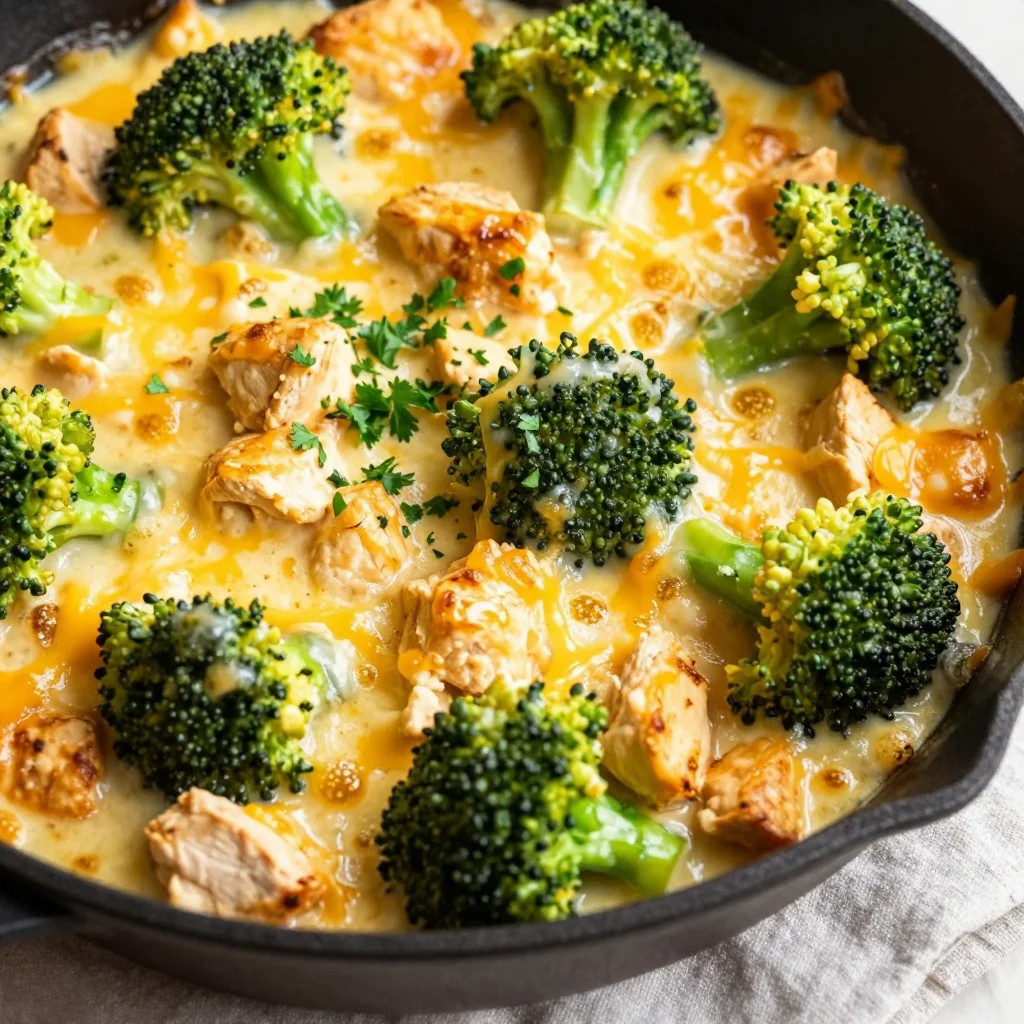 Quick Cheesy Ground Chicken and Broccoli for Dinners