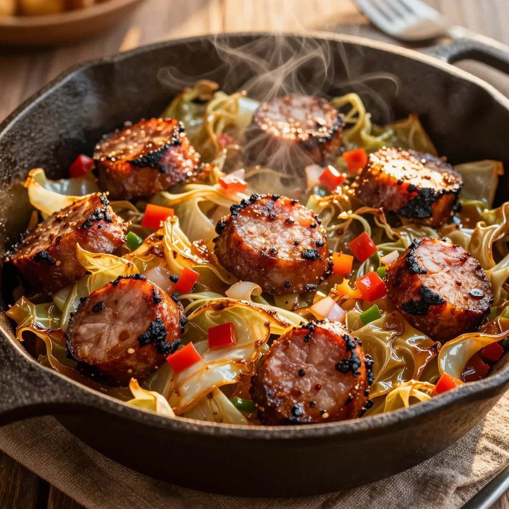 Martin Luther King Jr. Fried Cabbage with Sausage