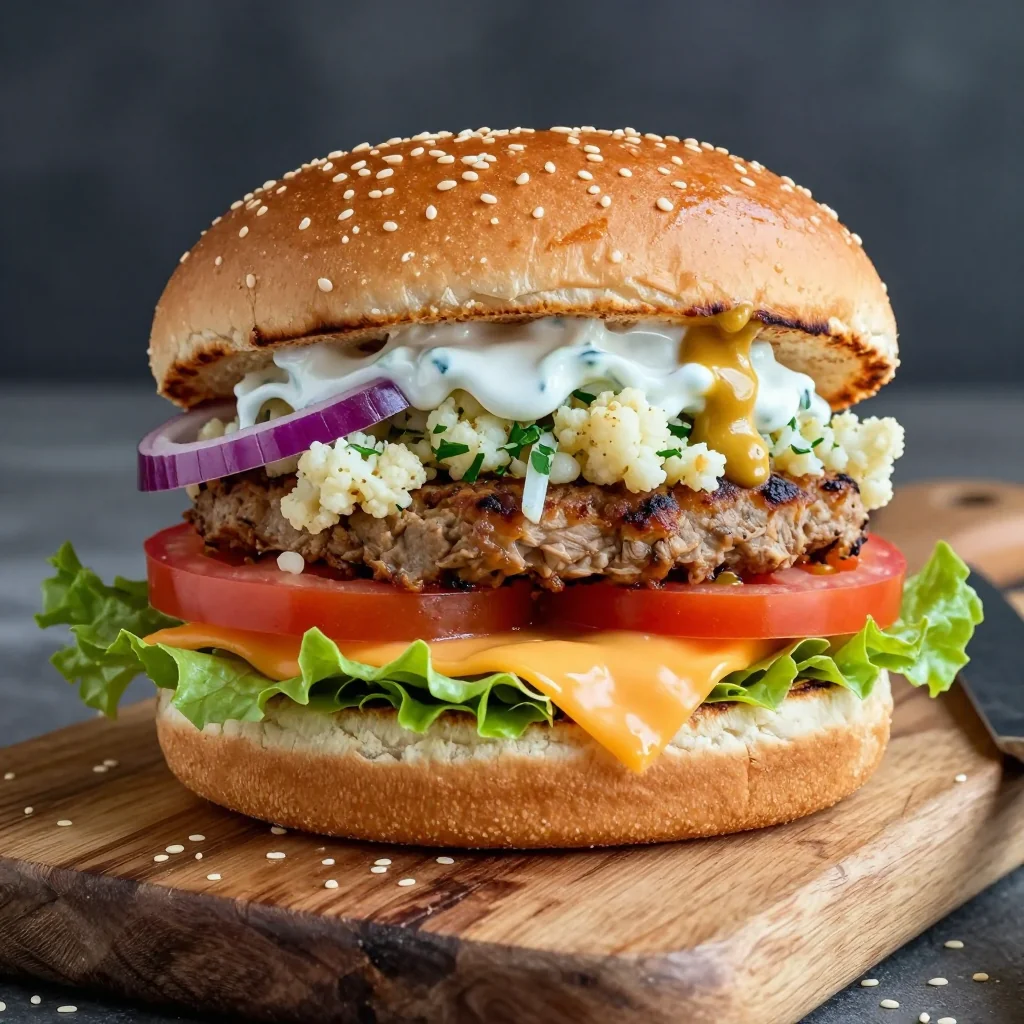 Healthy Turkey Burgers with Hidden Cauliflower
