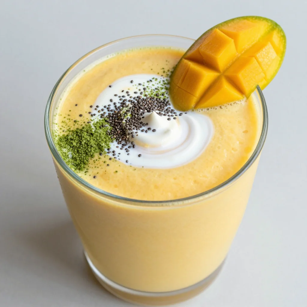 Anti-Inflammatory Green Tea Smoothie with Mango