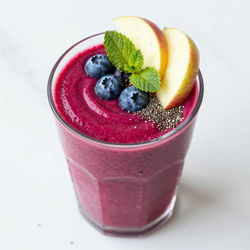 Red Detox Beet Smoothie for Healthy Glow