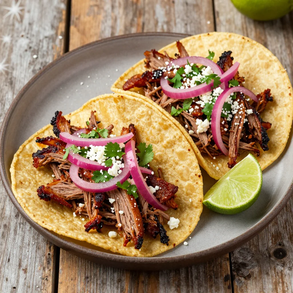 Slow Cooker Pork Carnitas for New Year's Day Tacos