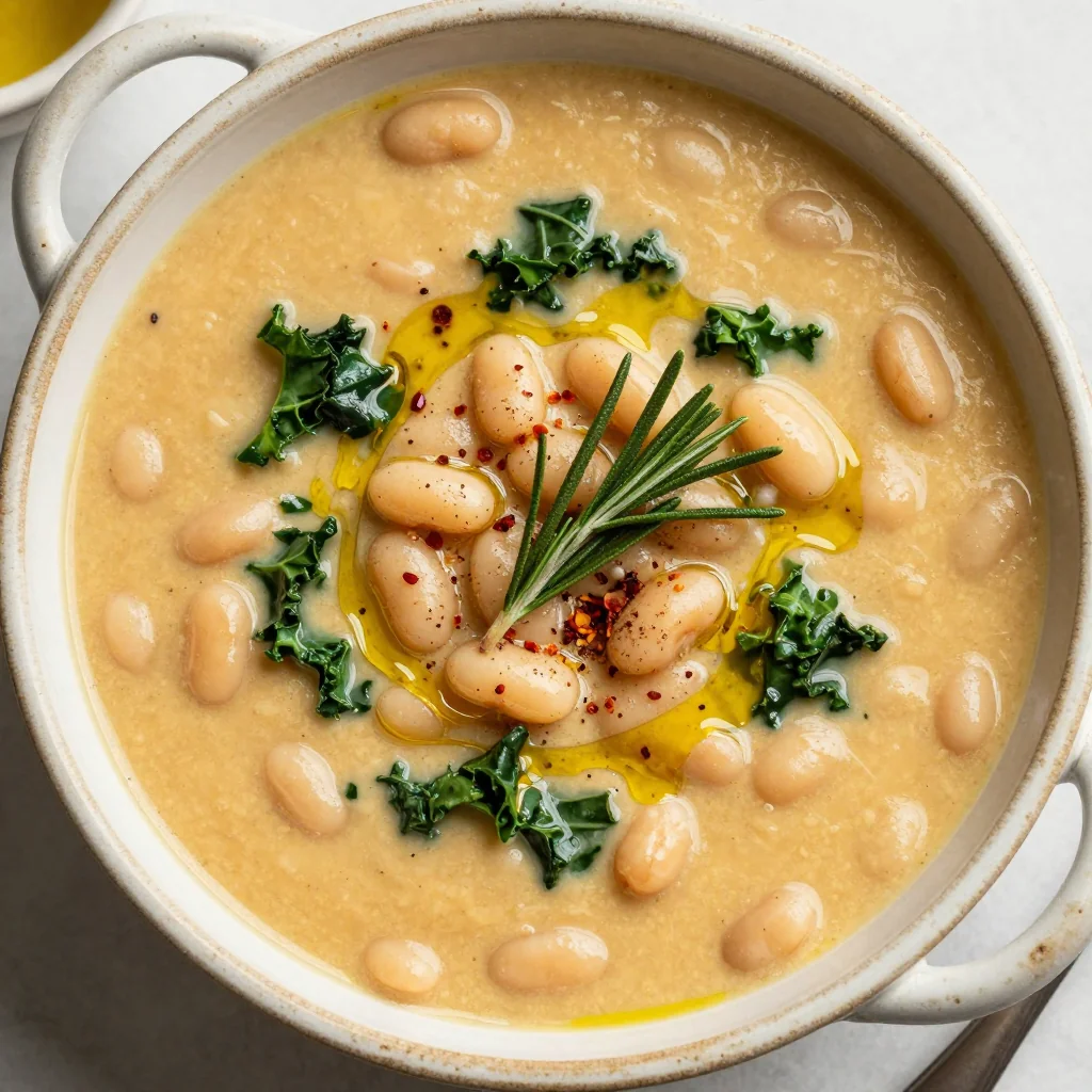 Budget Dinner Creamy Tuscan White Bean Soup