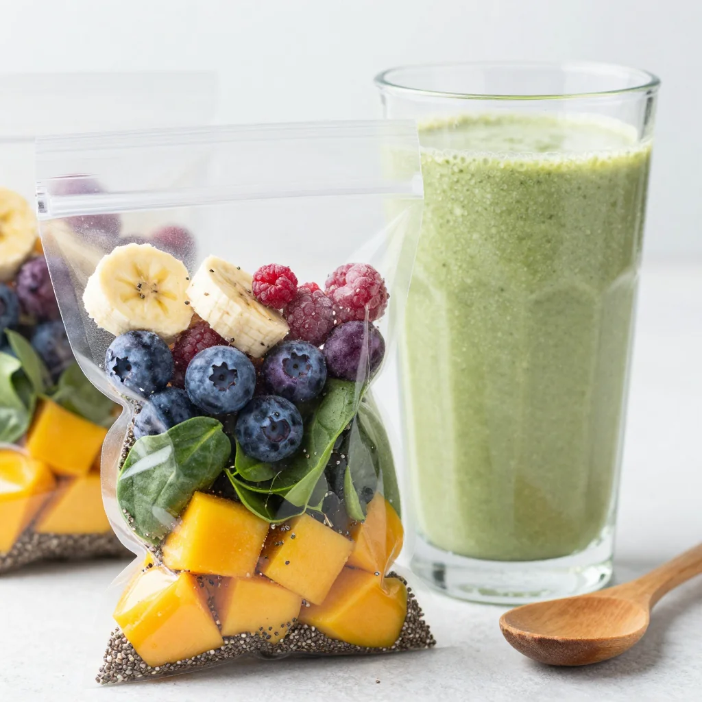 Freezer Prep Smoothie Packs for Breakfast On The Go