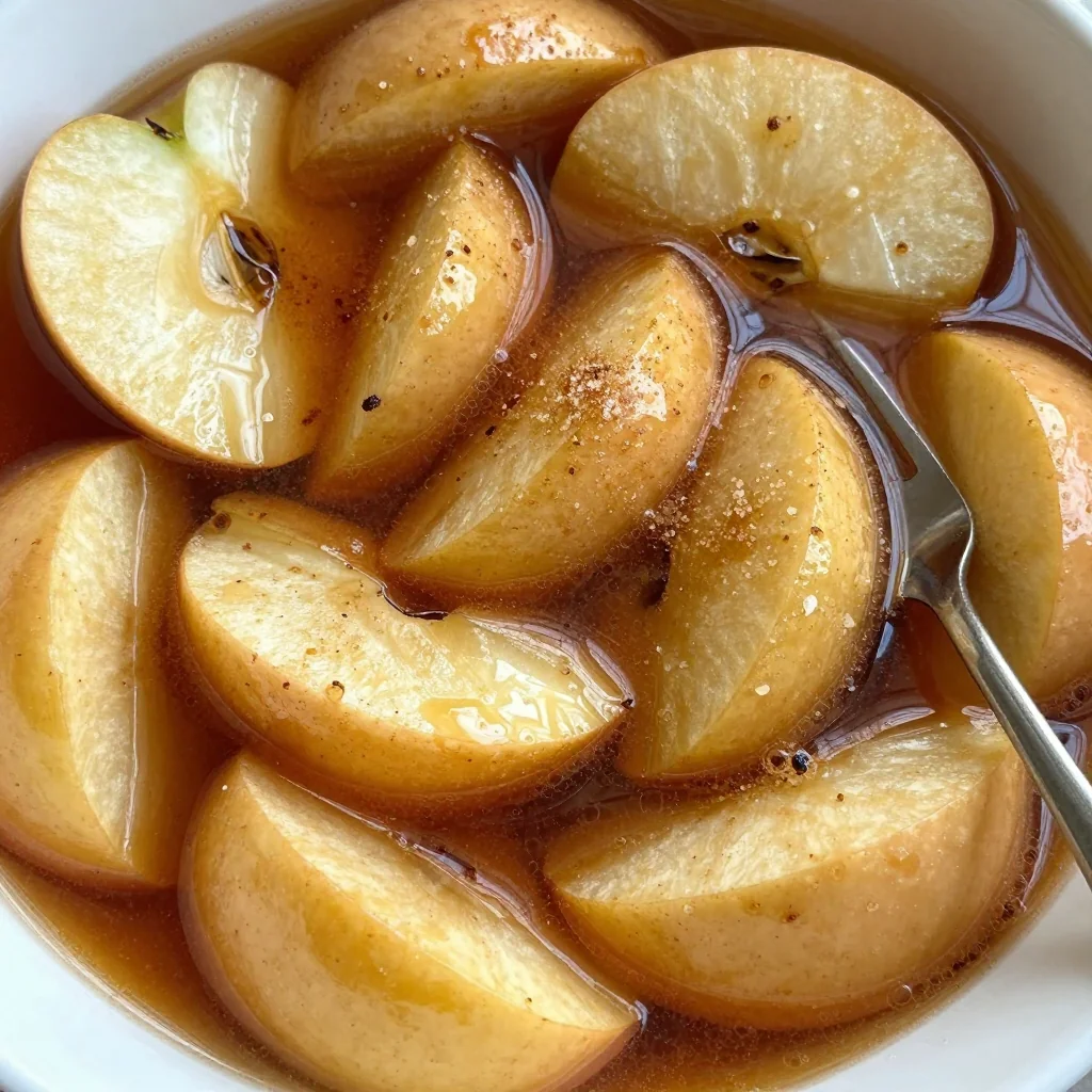 Warm Brown Sugar Cinnamon Apples in the Slow Cooker