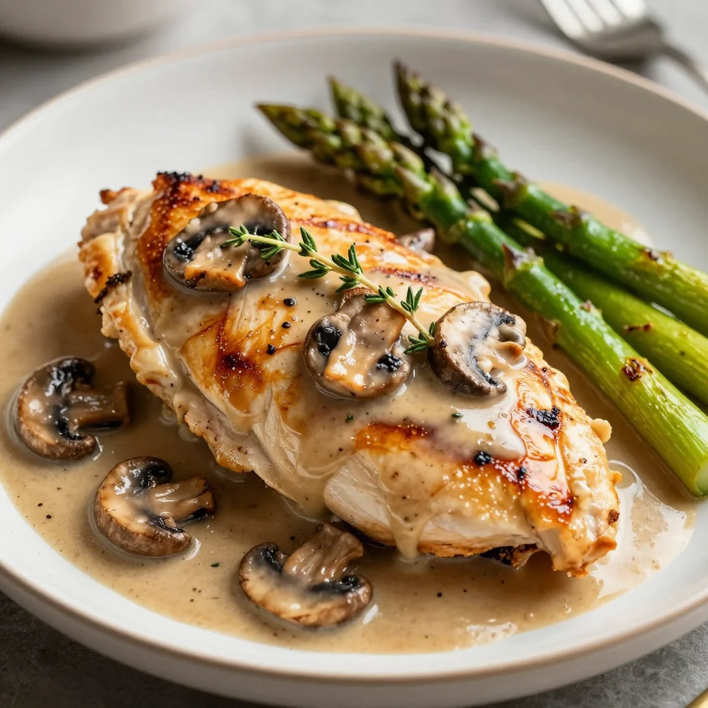 Creamy Mushroom Chicken That Is Low Carb Delicious