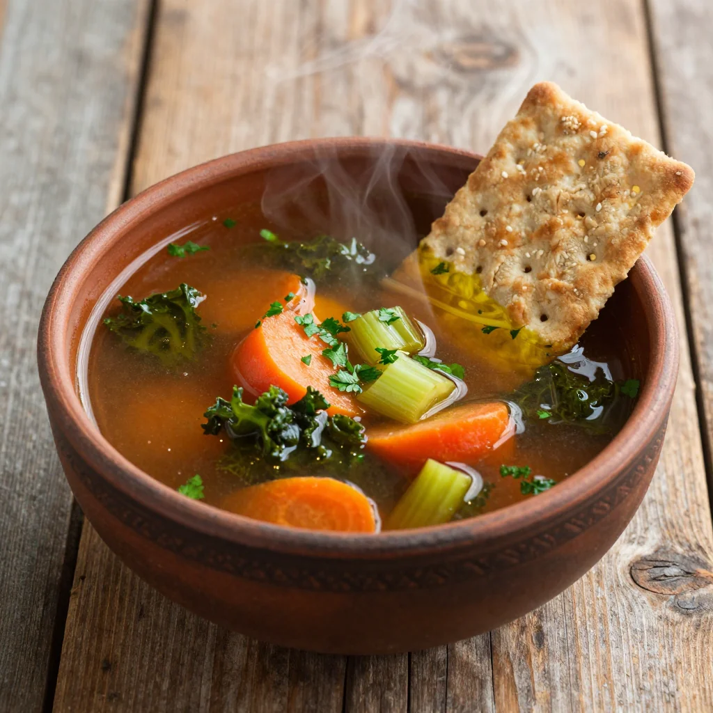 Quick Winter Veggie Soup from Pantry Staples