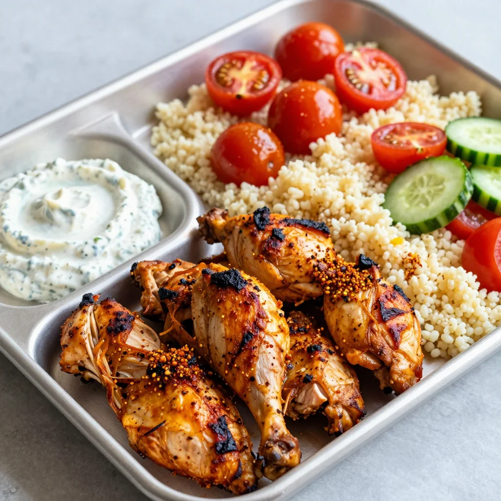 Sheet Pan Chicken Shawarma for Meal Prep