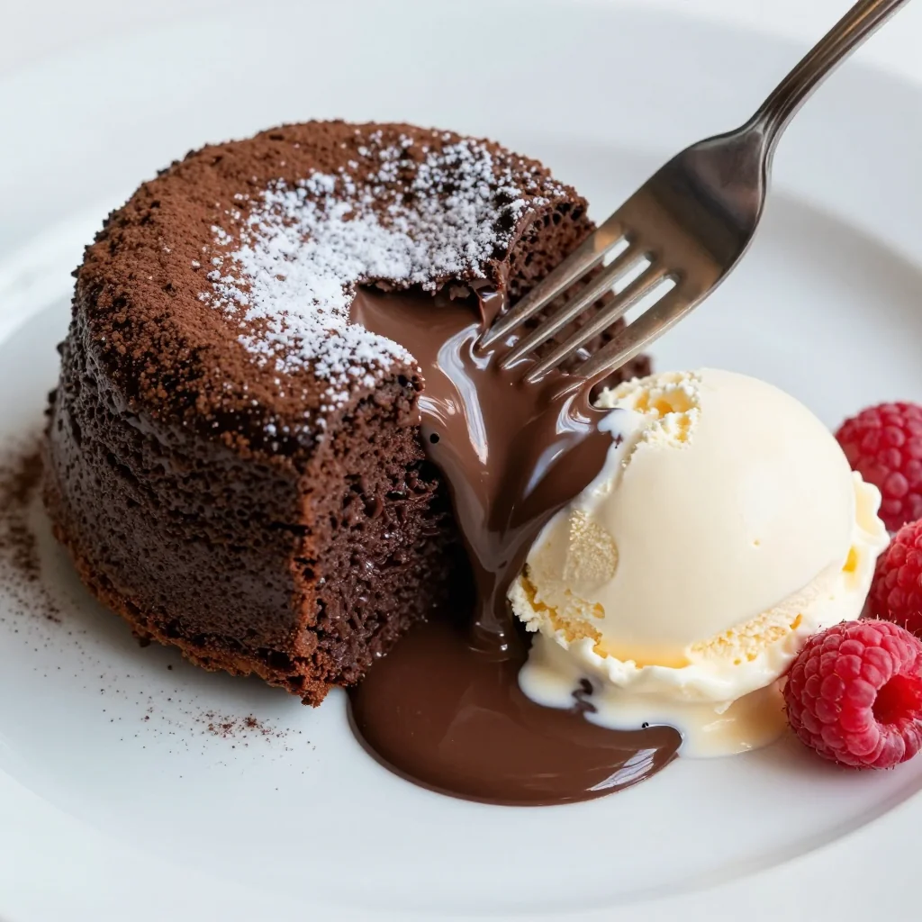 Warm Molten Chocolate Cakes for a Romantic Dinner