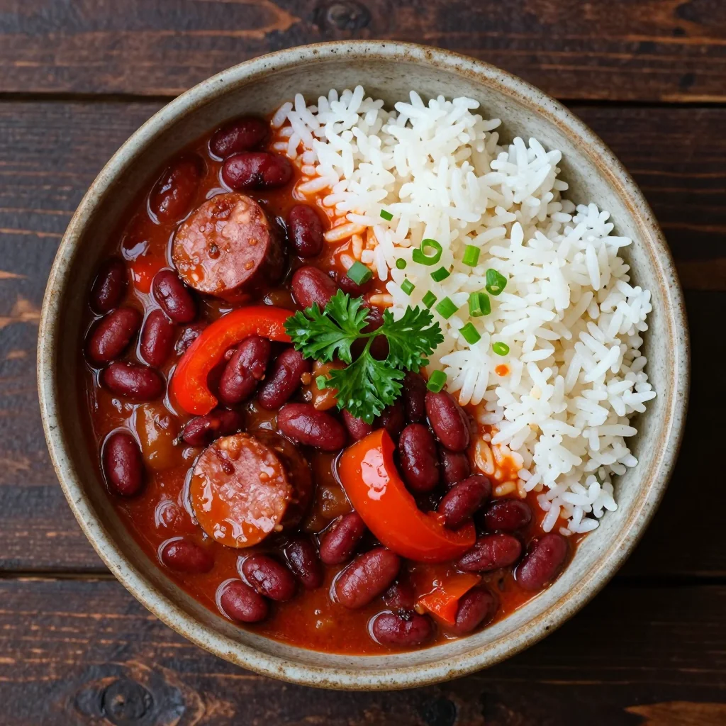 Slow Cooker Red Beans And Rice For Dinner