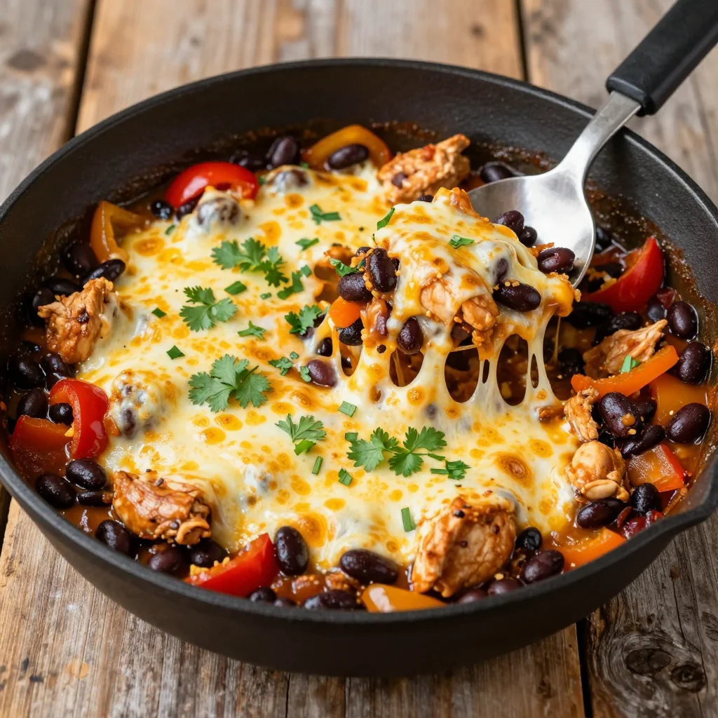 One-Pot Cheesy Chicken and Black Beans for Weeknights