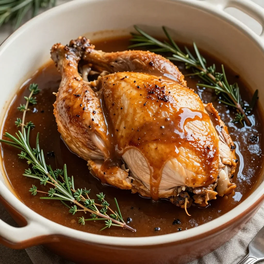 New Year's Day Slow Cooker Turkey Breast with Gravy