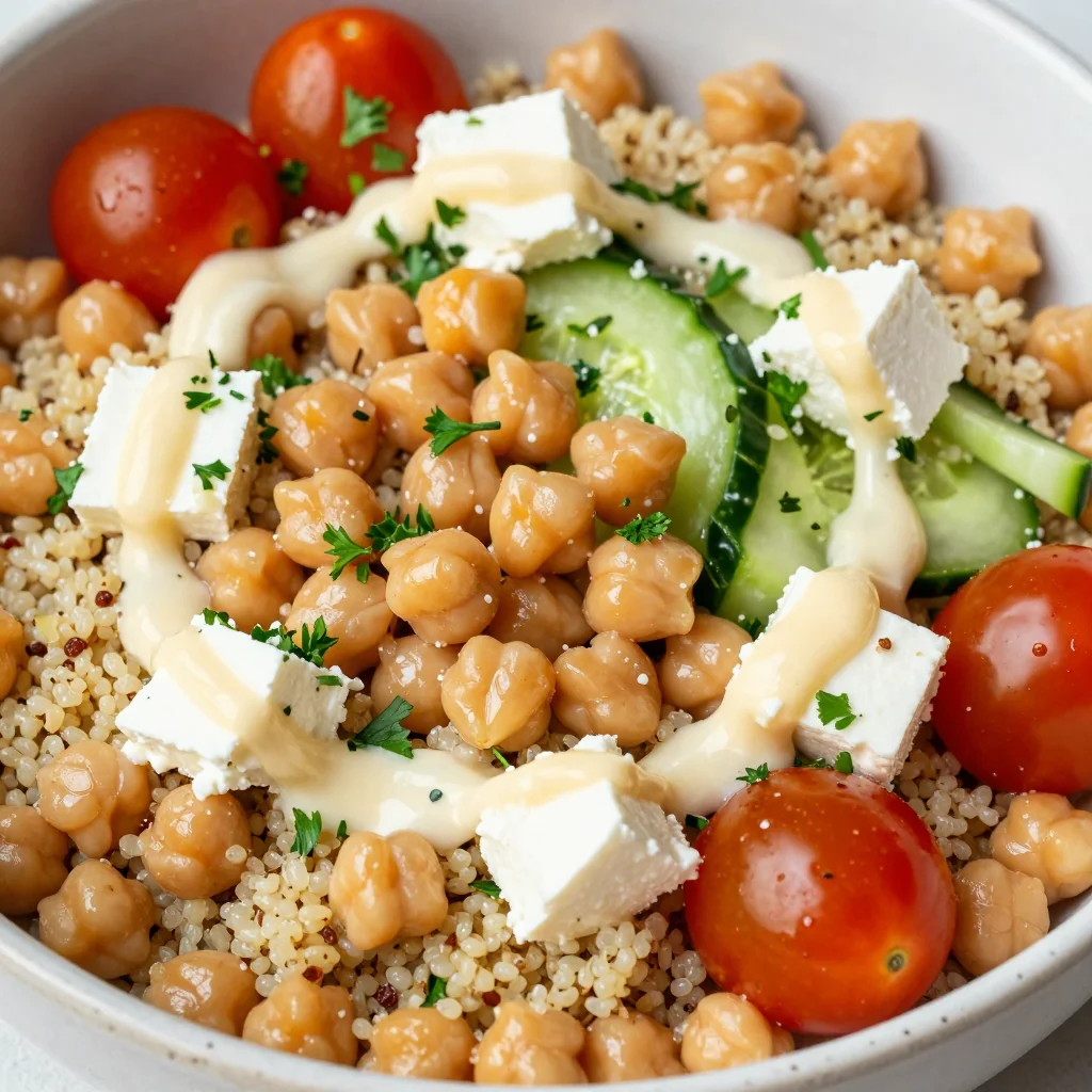 Clean Eating Mediterranean Chickpea Bowls for Dinner