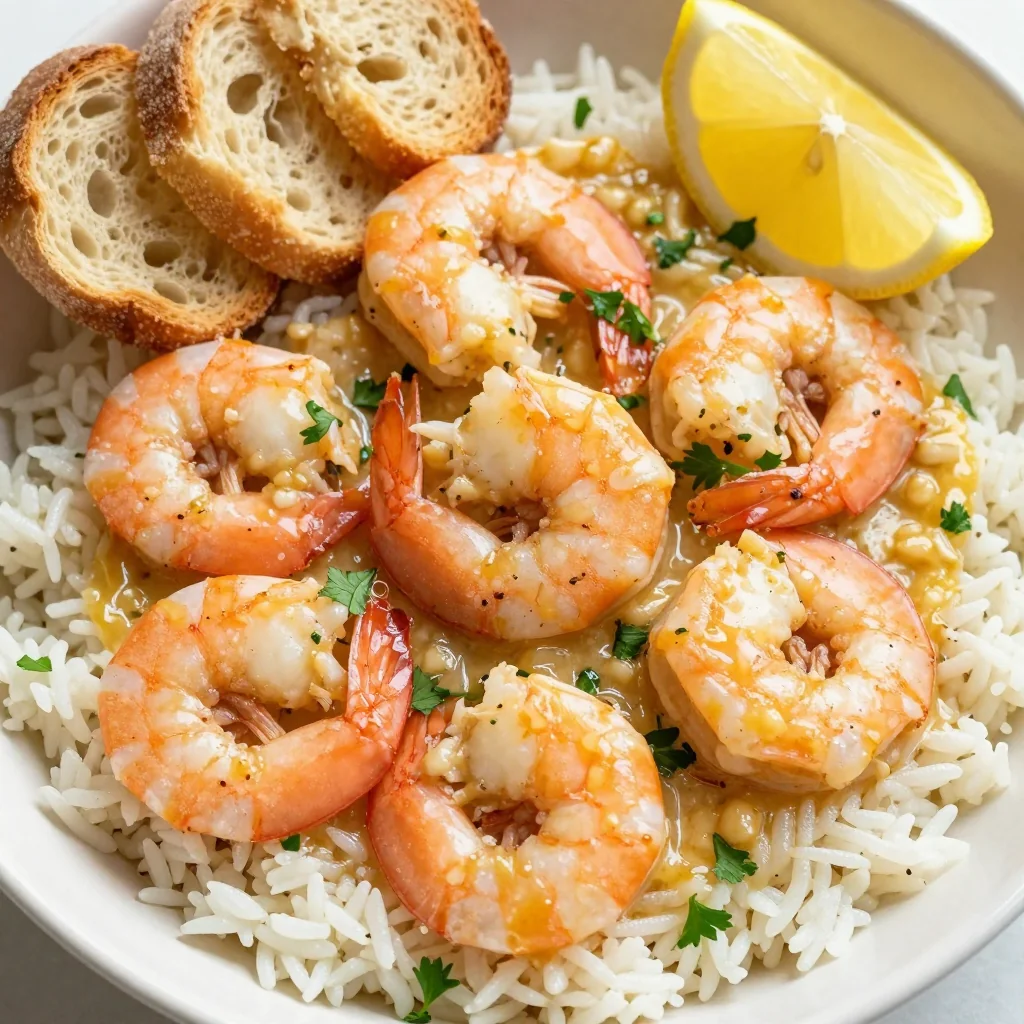 Creamy Garlic Butter Shrimp for a 20 Minute Meal