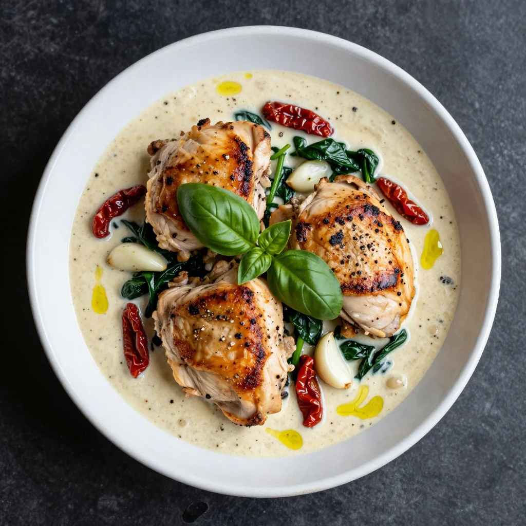 Budget Dinner Creamy Tuscan White Chicken