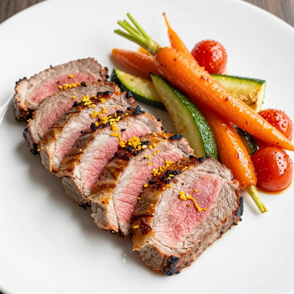 Quick Lemon Herb Pork Tenderloin with Roasted Veggies