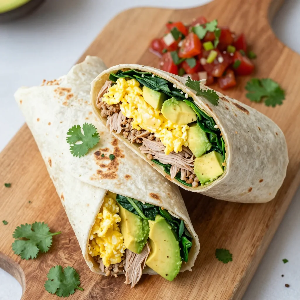 Healthy Breakfast Breakfast Breakfast Turkey and Avocado Breakfast Burrito