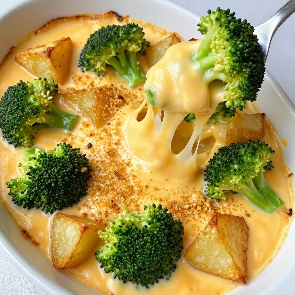 Creamy Broccoli and Cheddar Potato Bake for Kids