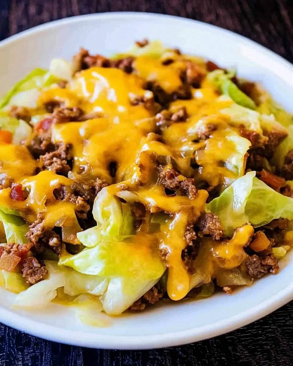 Cabbage Taco Skillet is a quick and healthy dinner.