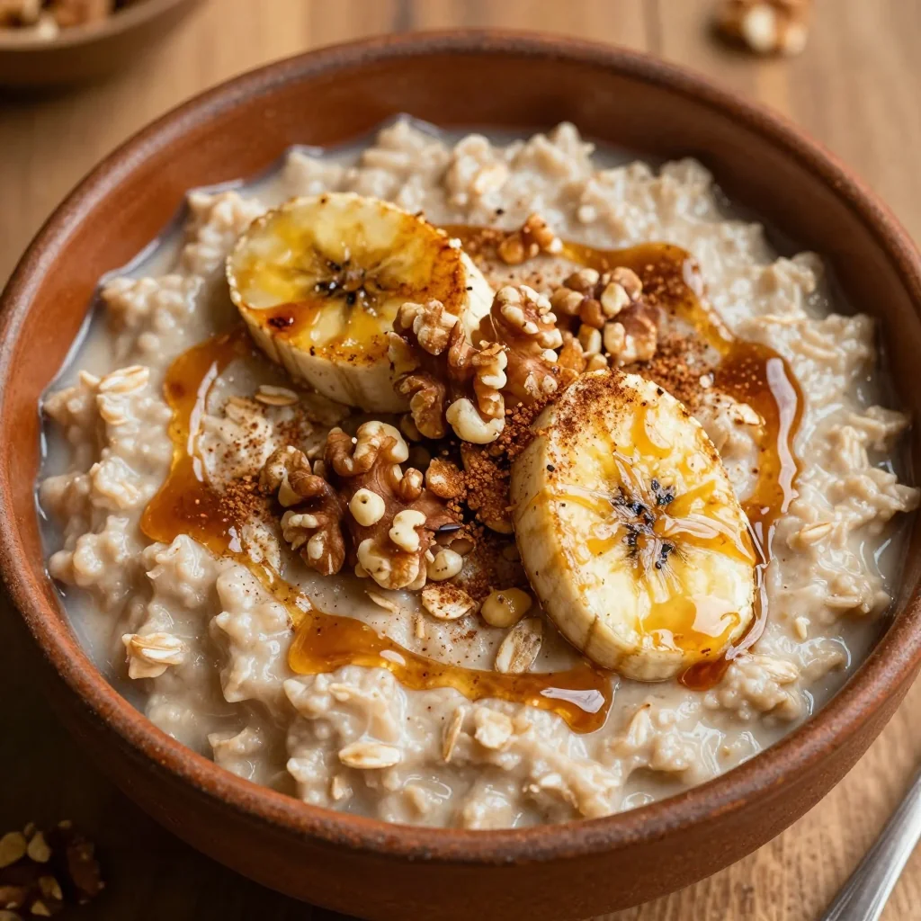 Warm Brown Butter Banana Oatmeal for a Nutty Flavor